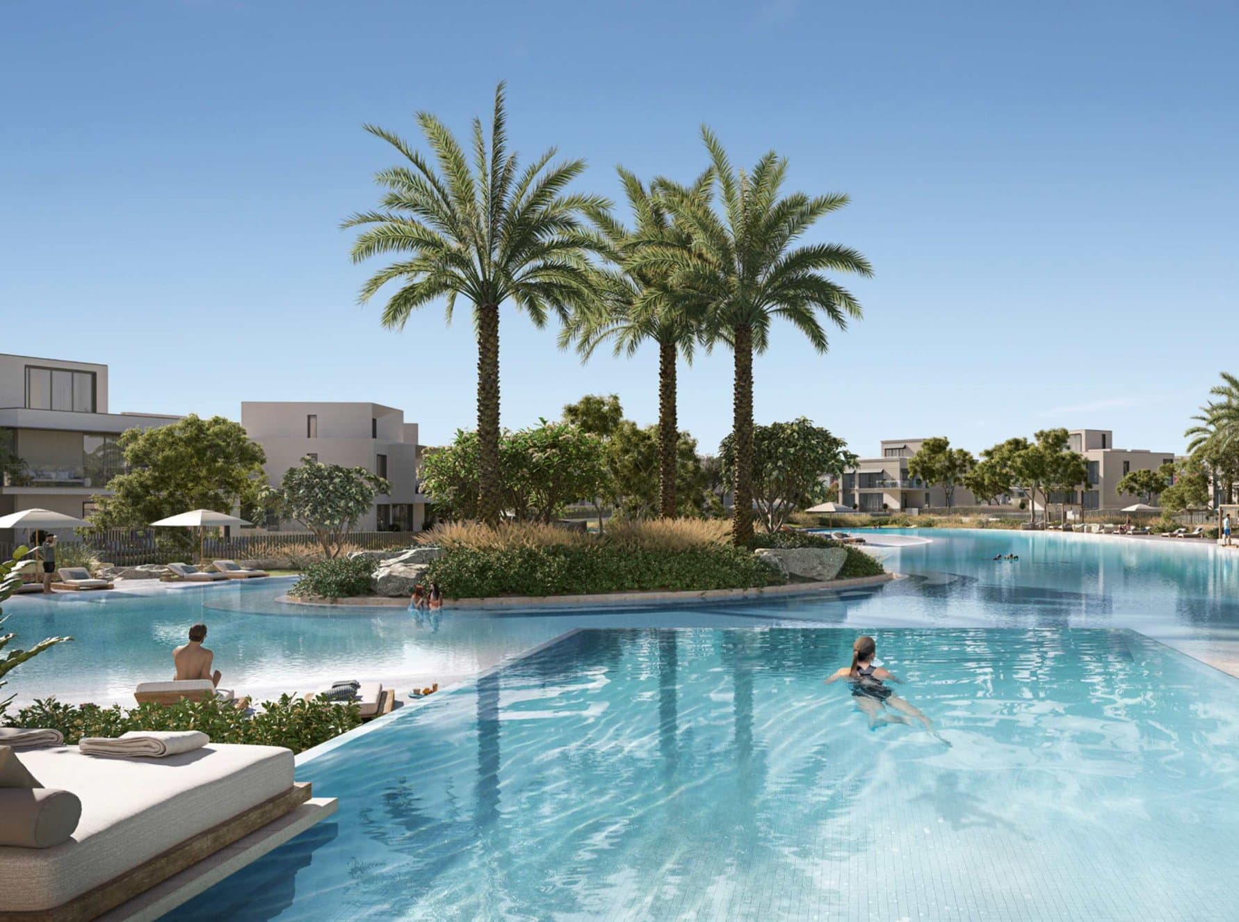 Private pool & deck at The Oasis